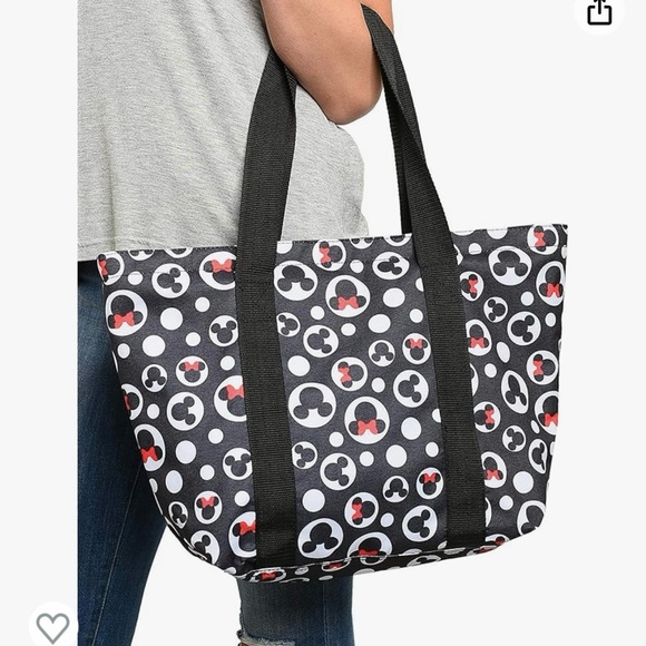 Disney Handbags - Disney Tote Bag - Mickey and Minnie Zipper Travel Bag